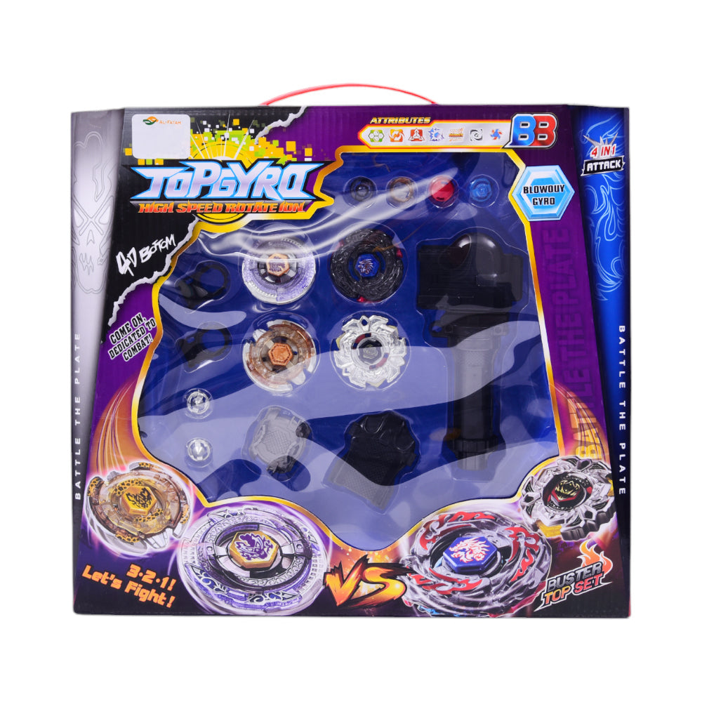 BB747A-1 TOPGYRO BAYBLADE SET 4IN1 IR Default Title - MamasJan Toys