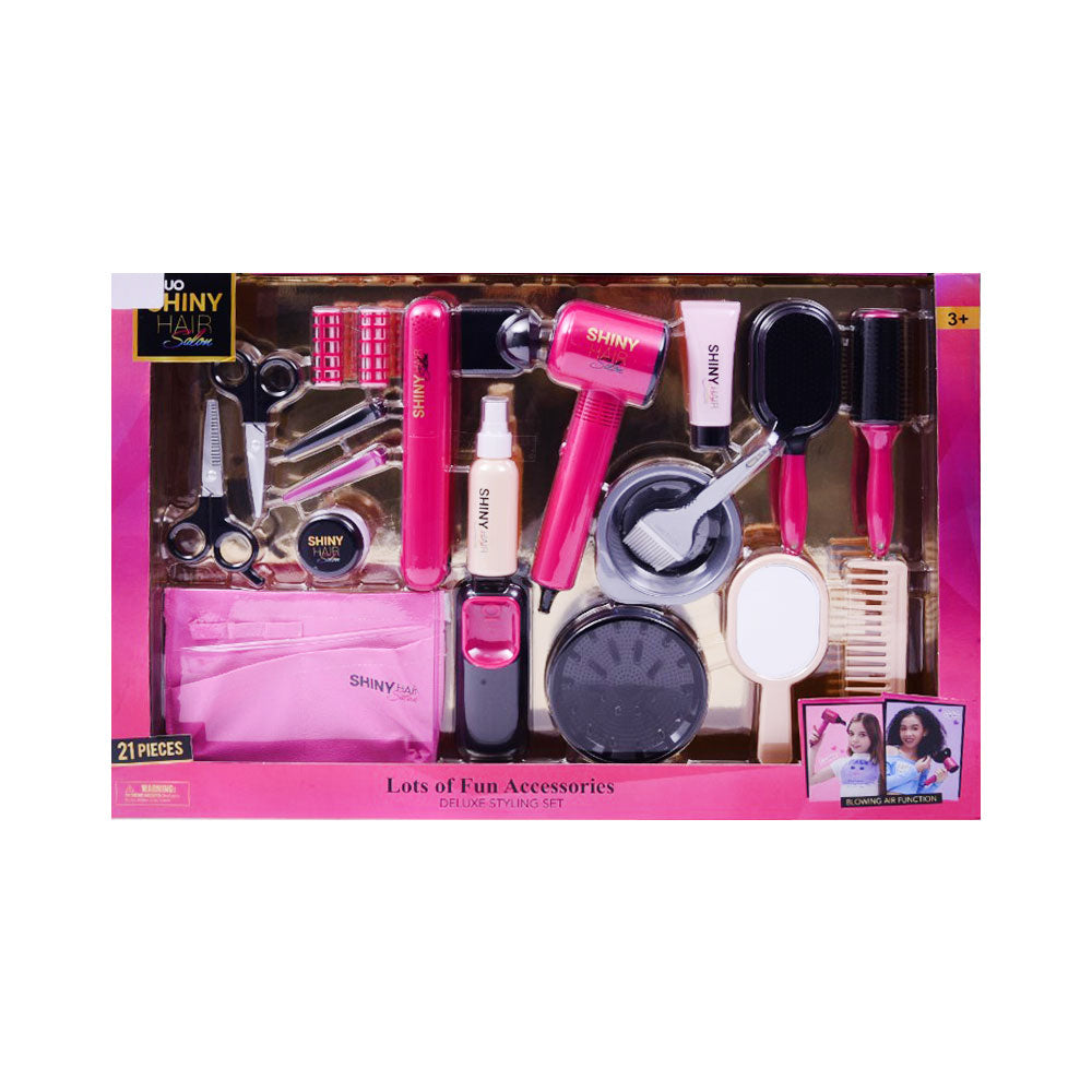 626032 LDUO SHINY HAIR SALON SET IR 21PCS Default Title - MamasJan Toys