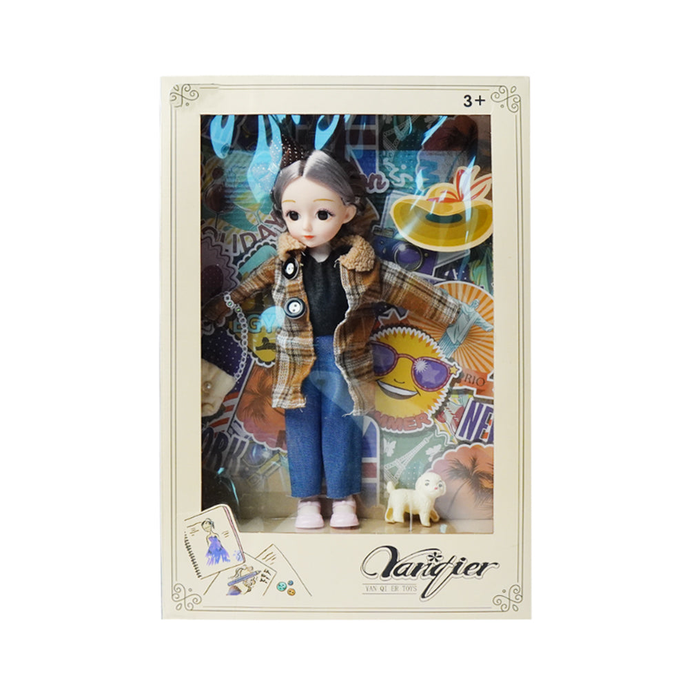 065A MODERN DOLL W-PET IR Default Title - MamasJan Toys