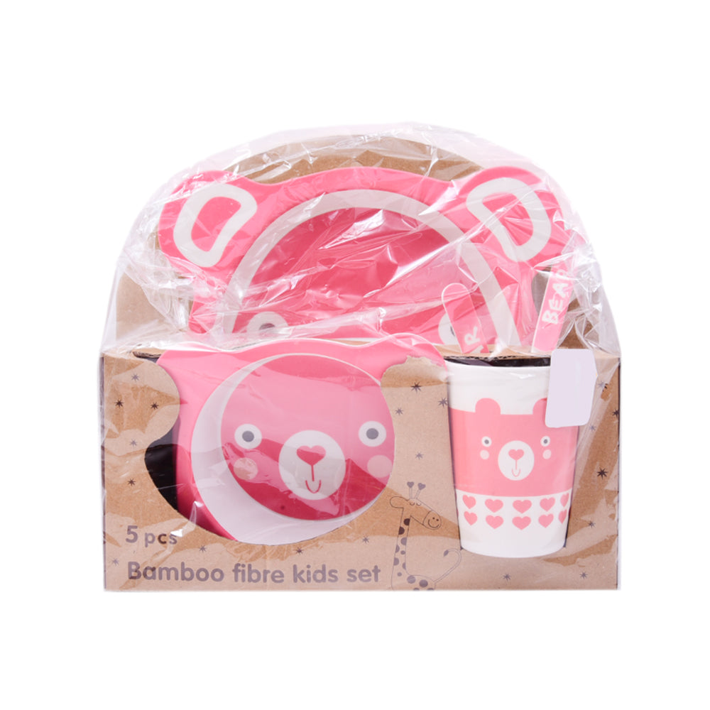 YJ118 BAMBOO FIBER FOOD 5PC SET IR Default Title - MamasJan Toys
