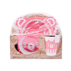 YJ118 BAMBOO FIBER FOOD 5PC SET IR Default Title - MamasJan Toys