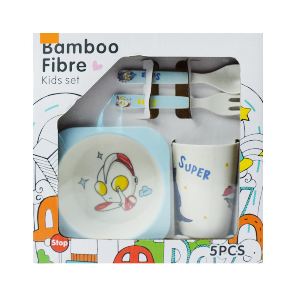 YJ-777 BAMBOO FIBER DINNERWARE 5PC SET IR Default Title - MamasJan Toys