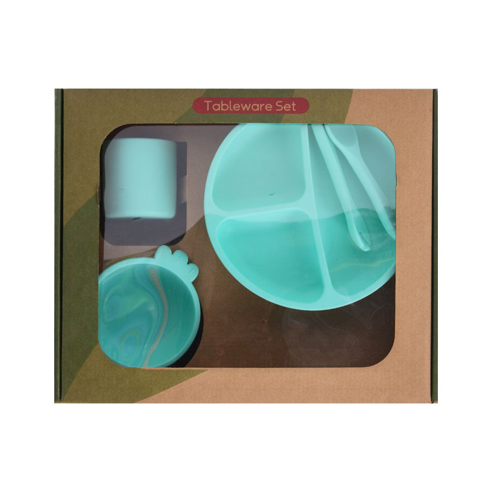 DZ-709B FOOD TABLEWARE SET SILICONE IR Default Title - MamasJan Toys