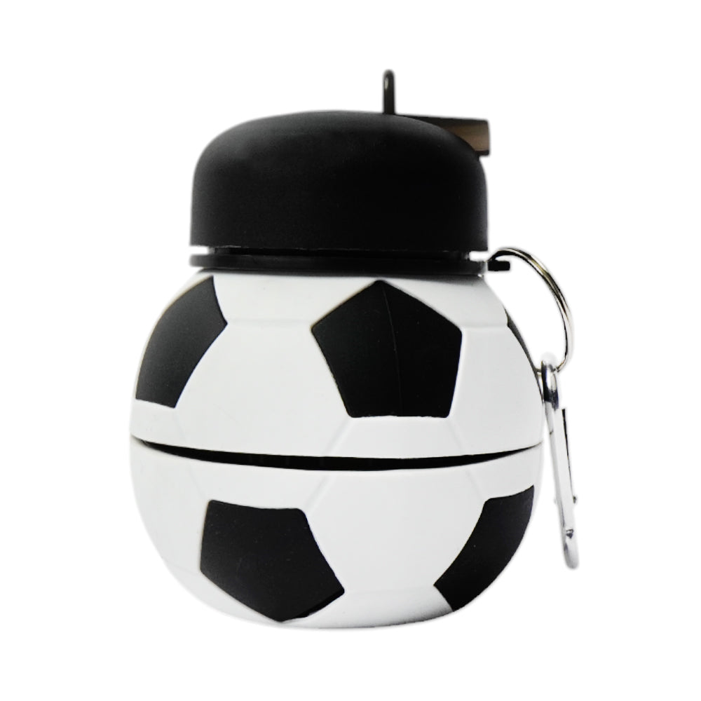 S-8 SILICONE WATER BOTTLE FOOTBALL IR Default Title - MamasJan Toys