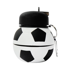 S-8 SILICONE WATER BOTTLE FOOTBALL IR Default Title - MamasJan Toys