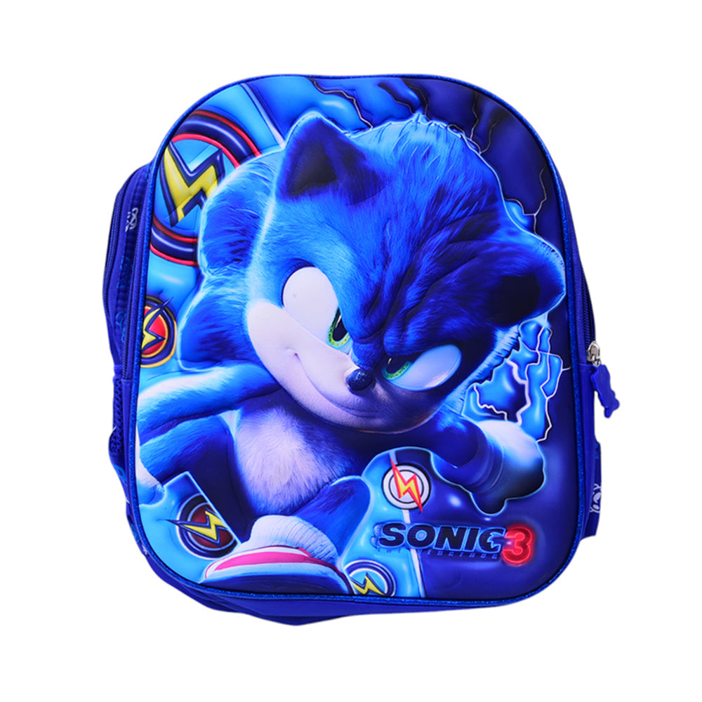 10862-4 KIDS SCHOOL BACKPACK SONIC EMBOSSED IR 12INCH Default Title - MamasJan Toys