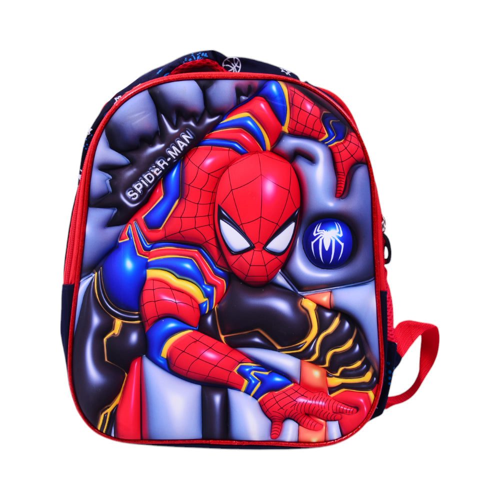 10862-2 KIDS SCHOOL BACKPACK SPIDERMAN EMBOSSED IR 12INCH Default Title - MamasJan Toys