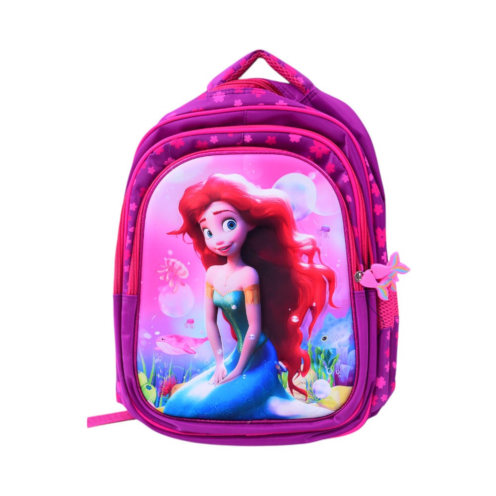 10862-20 KIDS SCHOOL BACKPACK MERMAID EMBOSSED IR 16INCH Default Title - MamasJan Toys