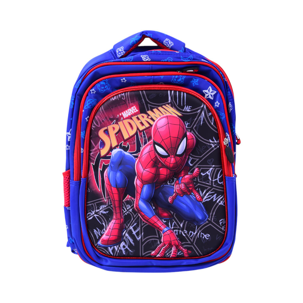 10862-12 KIDS SCHOOL BACKPACK SPIDERMAN EMBOSSED IR 16INCH Default Title - MamasJan Toys