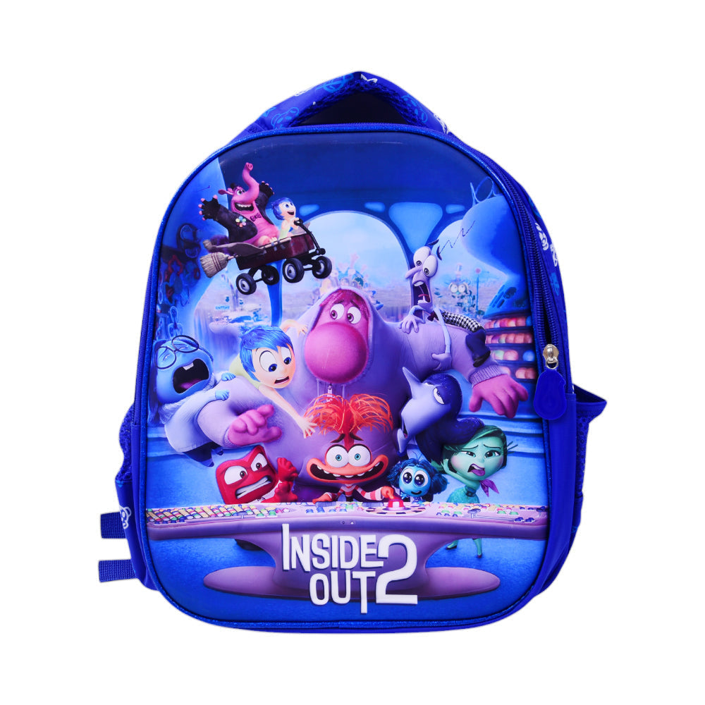 10862-1 KIDS SCHOOL BACKPACK INSIDE OUT 2 EMBOSSED IR 12INCH Default Title - MamasJan Toys