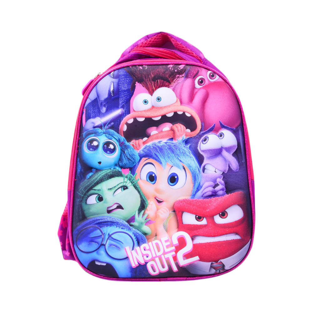 10862-6 KIDS SCHOOL BACKPACK OUTSIDE OUT 2 EMBOSSED IR 12INC Default Title - MamasJan Toys