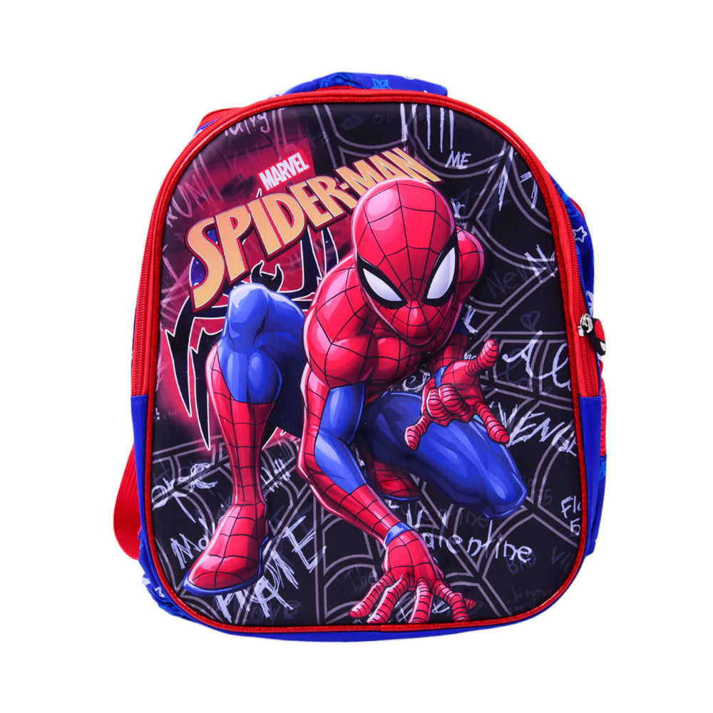 10862-3 KIDS SCHOOL BACKPACK SPIDERMAN EMBOSSED IR 12INCH Default Title - MamasJan Toys