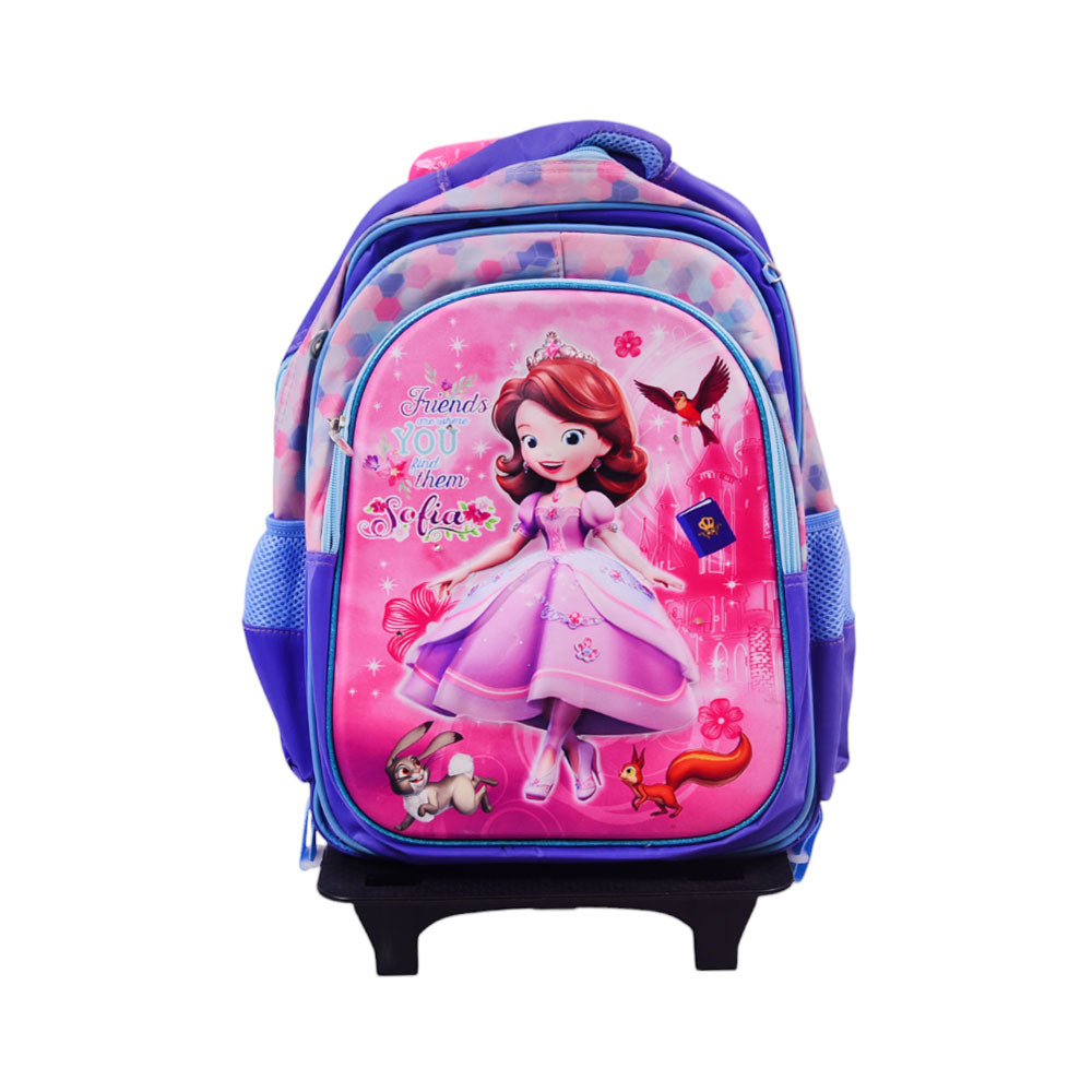 BC-2 KIDS SCHOOL BAG W-TROLLEY EMBOSSED ASST IR 16INCH Default Title - MamasJan Toys
