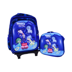 10862-25 SCHOOL BAG W-TROLLEY INSIDE OUT 2 EMBOSSED IR 16INC Default Title - MamasJan Toys