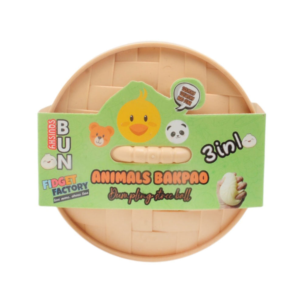 002 FF ANIMALS BAKPAO BUN 3IN1 Default Title - MamasJan Toys