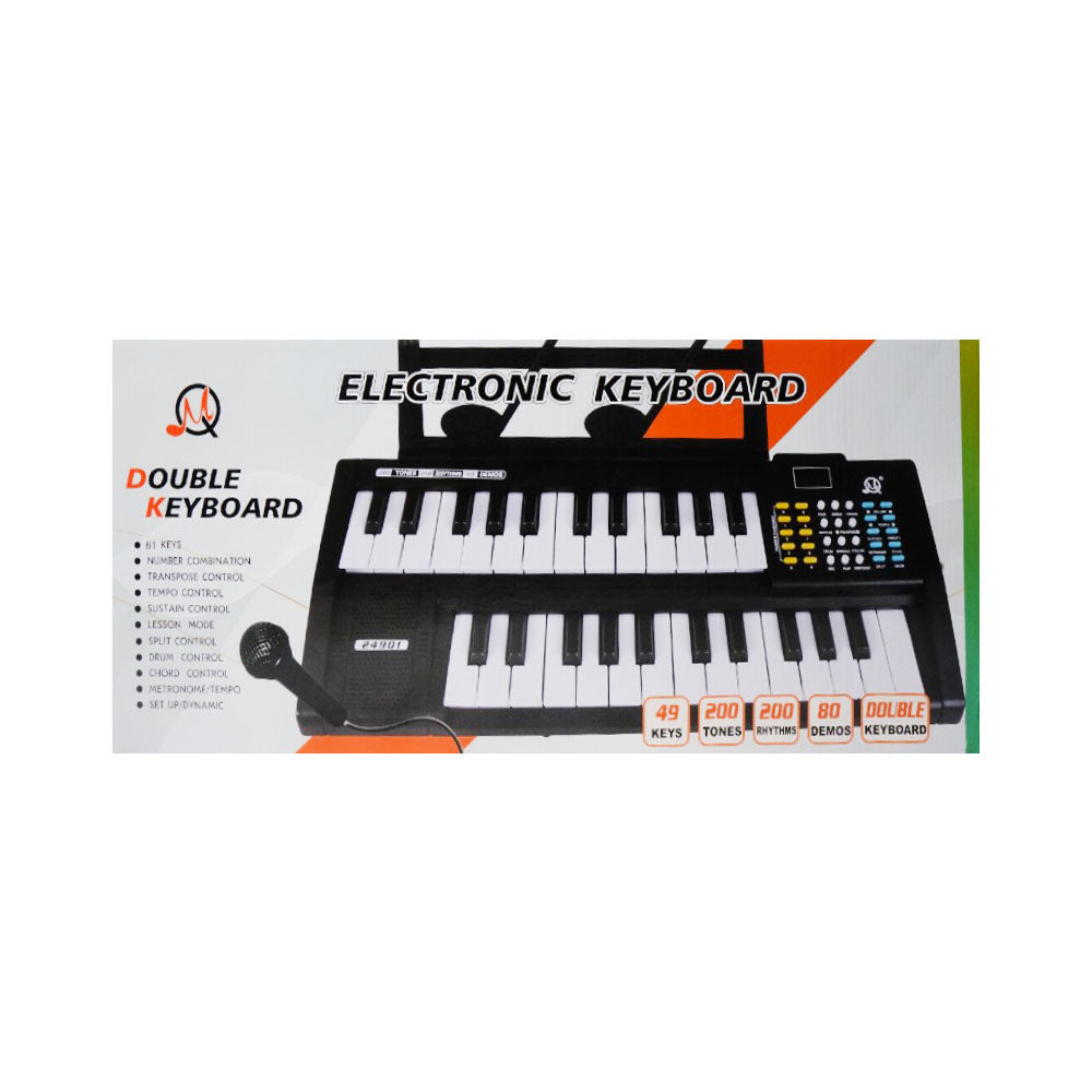 24901 ELECTRONIC DUAL PIANO 49KEYS IR Default Title - MamasJan Toys