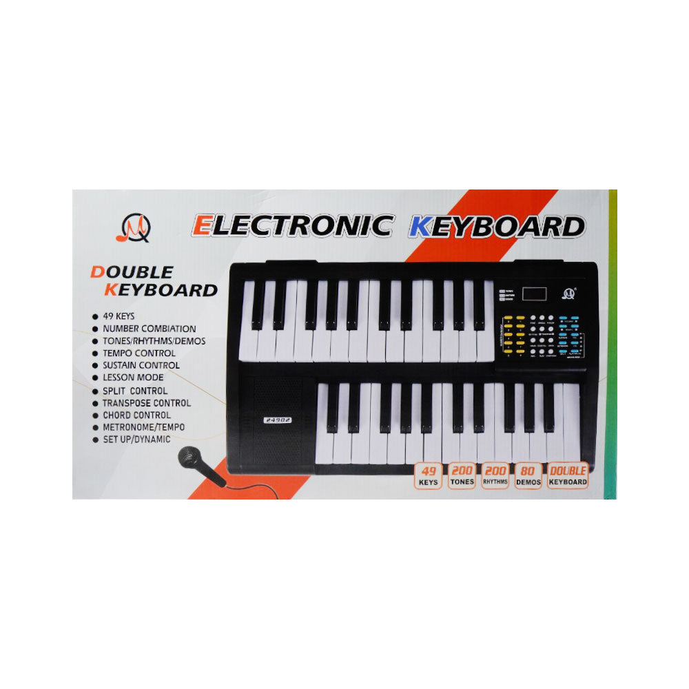 24902 ELECTRONIC DUAL PIANO 49KEYS IR Default Title - MamasJan Toys