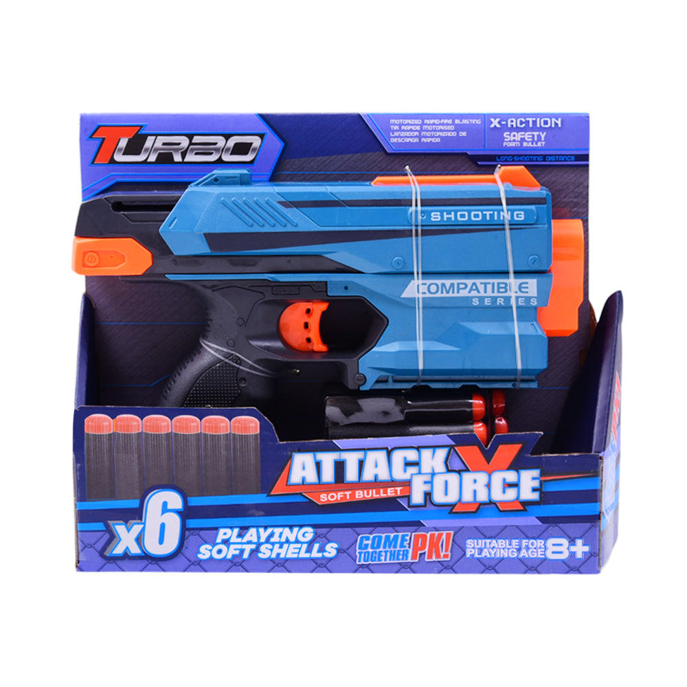 BT309 TURBO ATTACK FORCE SOFT BULLET GUN IR Default Title - MamasJan Toys