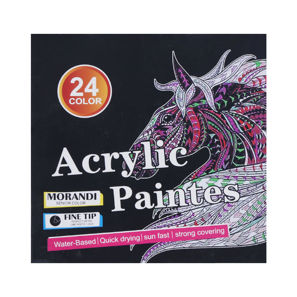 ASY1108-24 ACRYLIC PAINTES 24 COLOR Default Title - MamasJan Toys