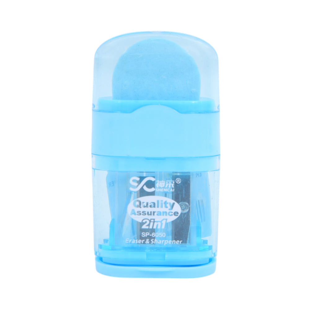 6050 FANCY PENCIL SHARPENER ERASER 4 CLR IR Default Title - MamasJan Toys
