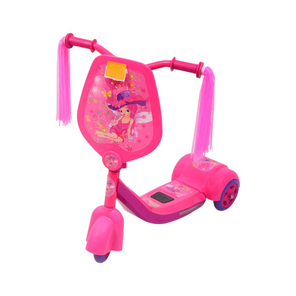 KIDS SCOOTY THREE WHEEL ASST HDL-735 IR Default Title - MamasJan Toys