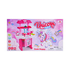 3830-55 KITCHEN COOKING SET UNICORN 32PCS Default Title - MamasJan Toys