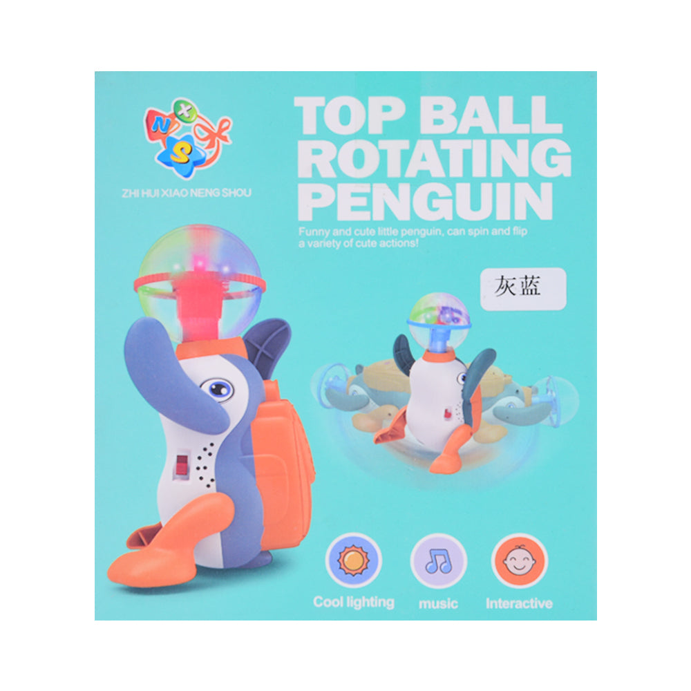 9943C TOP BALL ROTATING PENGUIN Default Title - MamasJan Toys