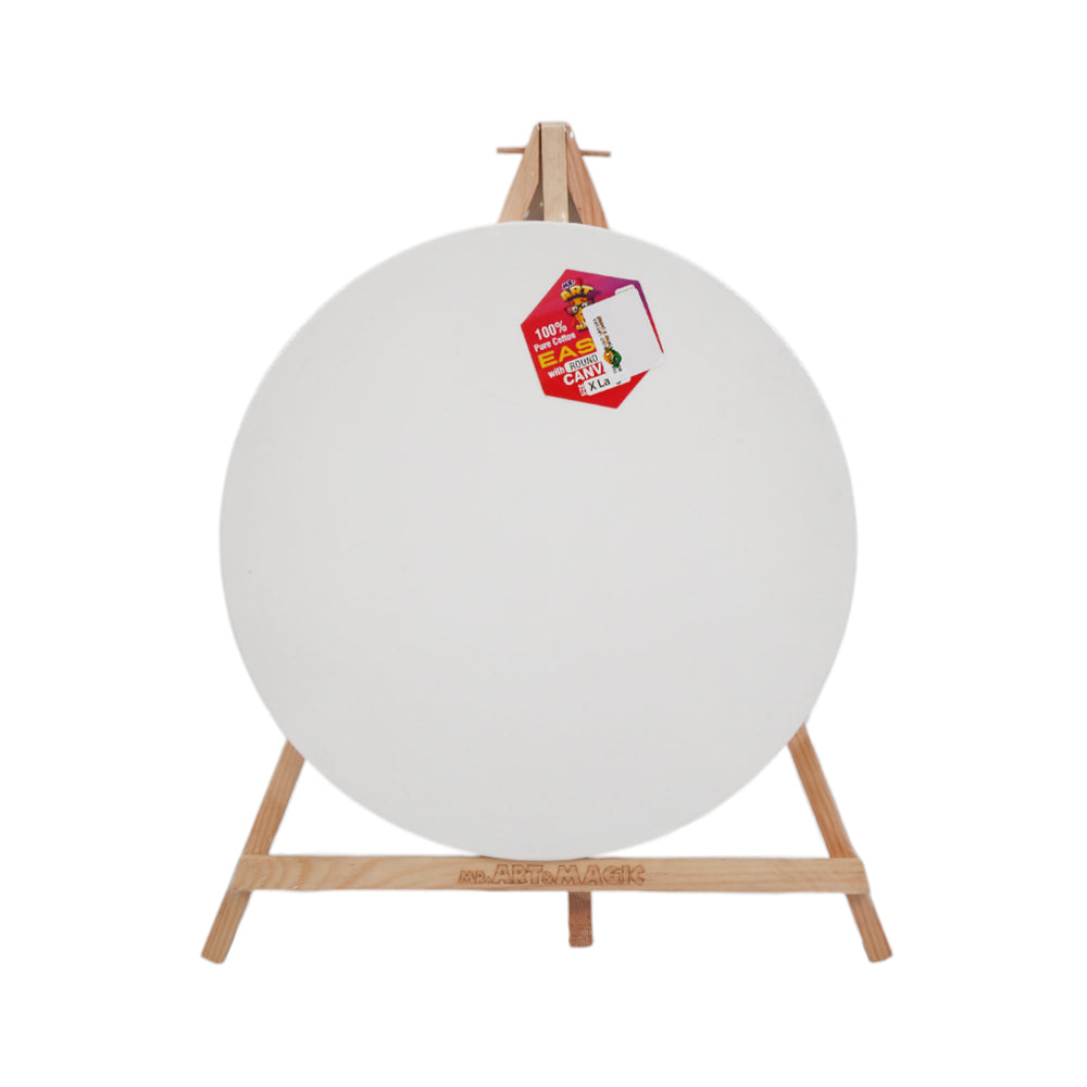 556-3915 ROUND CANVAS BOARD W-STAND X LARGE Default Title - MamasJan Toys