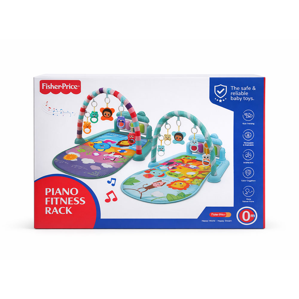 66883 MULTI FUNCTION PIANO PLAY GYM LIGHT BLUE Default Title - MamasJan Toys