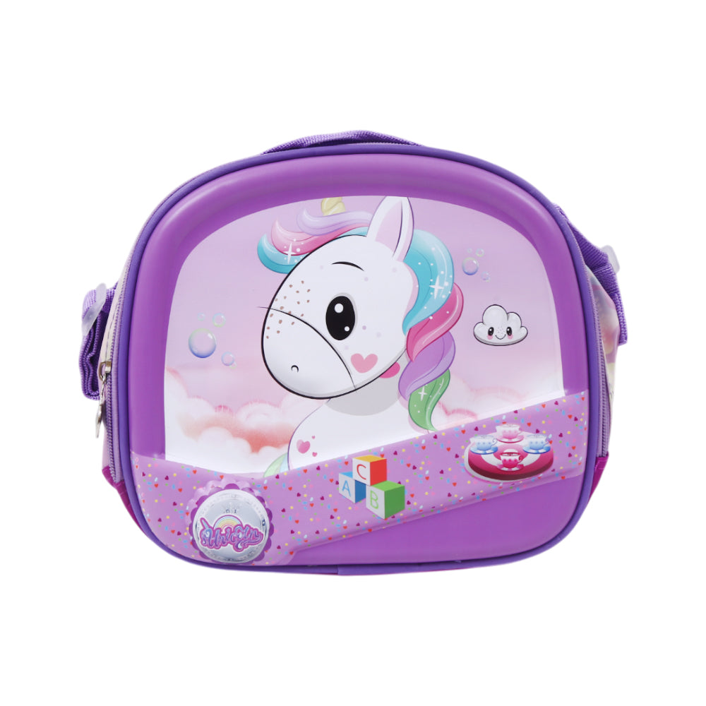 CB01-2 LUNCH BAG W-POUCH UNICORN EMB Default Title - MamasJan Toys