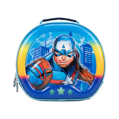 CB02 LUNCH BAG ROUND CAPTAIN-AMERICA EMB Default Title - MamasJan Toys