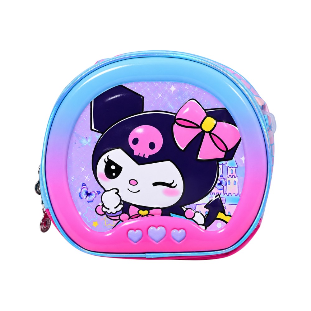 CB02 LUNCH BAG ROUND KUROMI EMB Default Title - MamasJan Toys