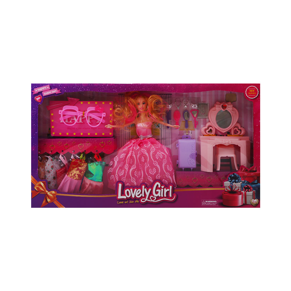 8090 LOVELY GIRL DOLL SET IR Default Title - MamasJan Toys