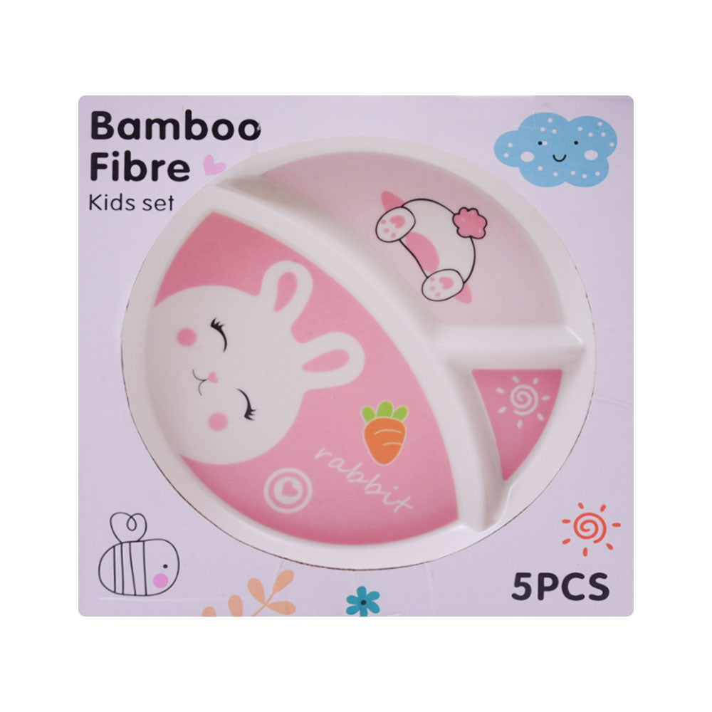 M6816 BAMBOO FIBER DINNERWARE 5PC SET ASST IR Default Title - MamasJan Toys