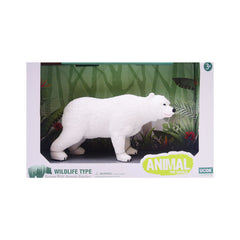 BY08-3 THE ANIMAL WORLD WHITE BEAR IR Default Title - MamasJan Toys