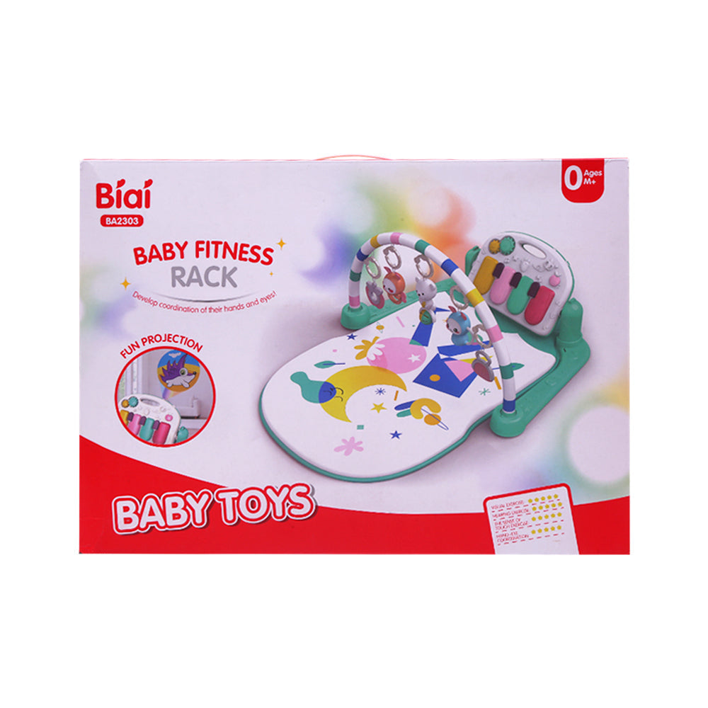 BA2303 BABY FITNESS PIANO PLAYGYM IR Default Title - MamasJan Toys