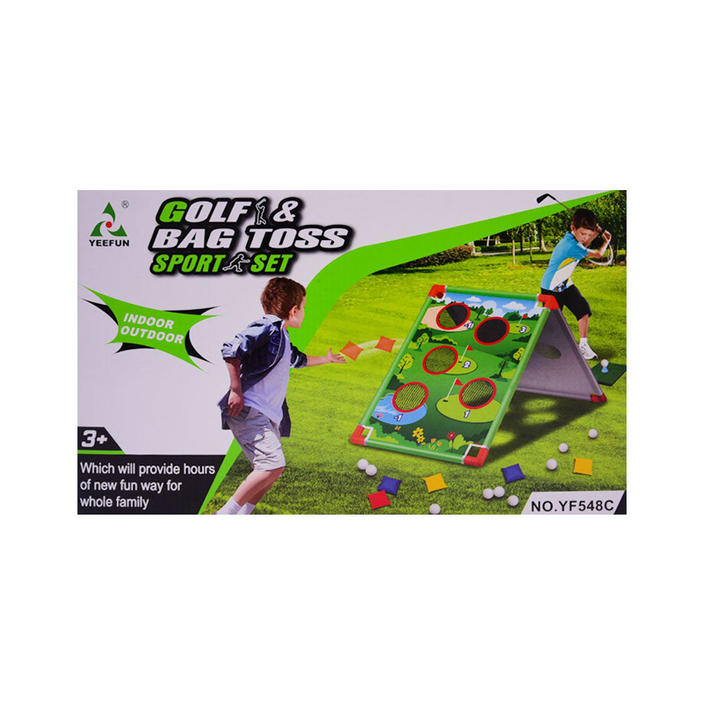 YY548C GOLF & BAG TOSS GAME SET IR Default Title - MamasJan Toys