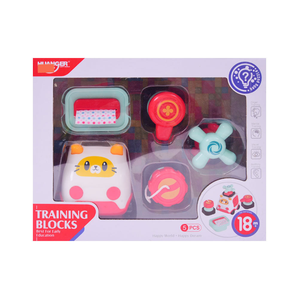 HE8084 HUANGER TRAINING BLOCK 5PC SET Default Title - MamasJan Toys