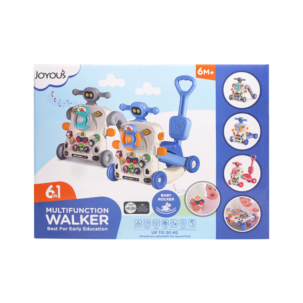 2018 JOYOUS MULTI-FUNCTIONAL ACTIVITY WALKER 6IN1 Default Title - MamasJan Toys