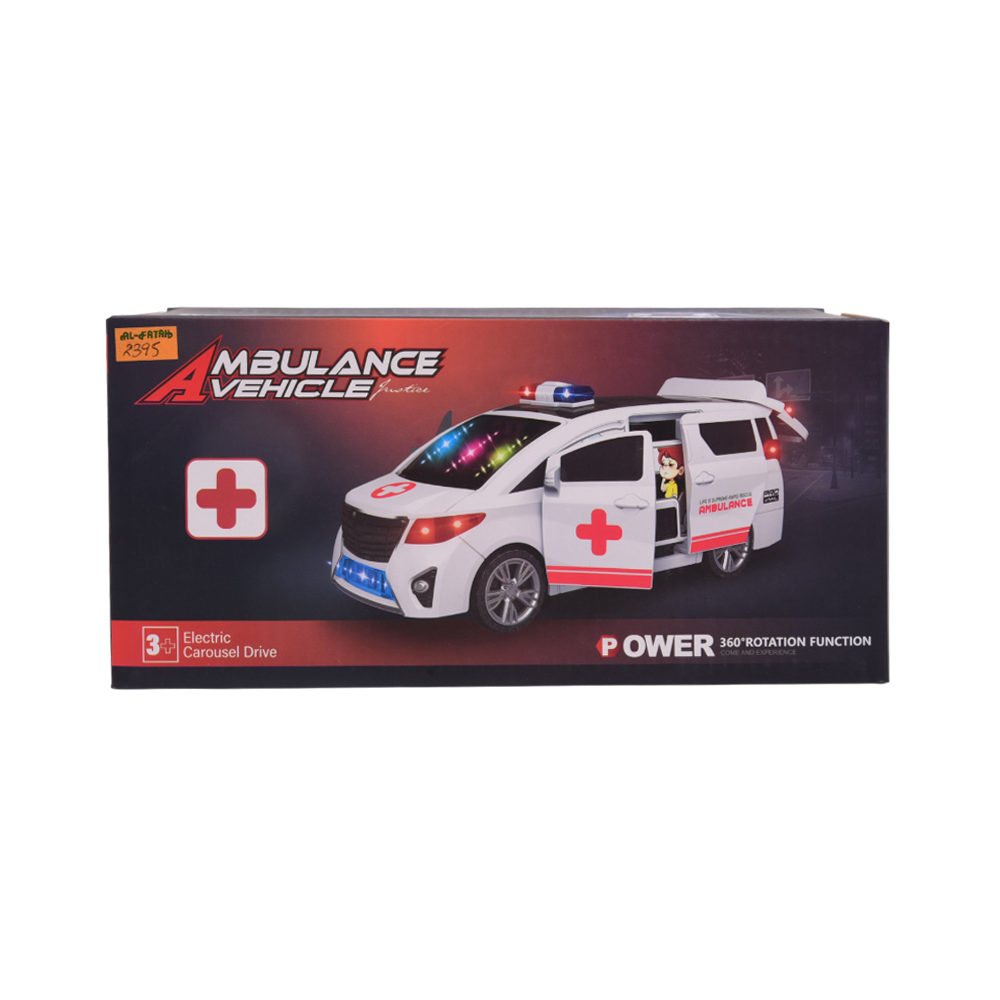 4545-3 MUSICAL OPEN-DOOR AMBULANCE A.I Default Title - MamasJan Toys