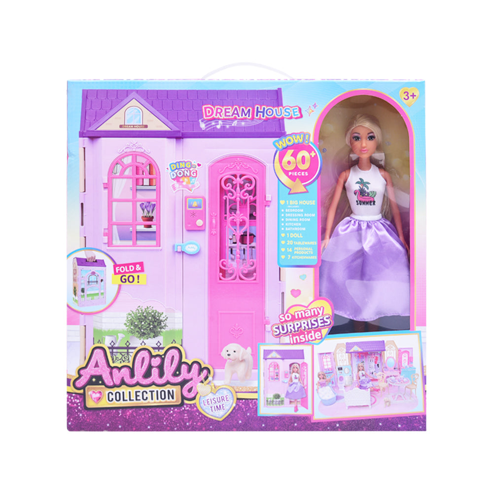 616051 ANLILY DREAM HOUSE W-DOLL A.I Default Title - MamasJan Toys