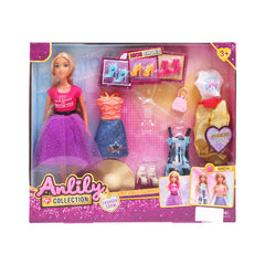 616086 ANLILY DOLL W-SHOES & DRESS A.I Default Title - MamasJan Toys