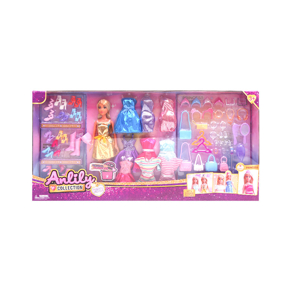 616615 ANLILY DOLL W-DRESS N SHOES A.I Default Title - MamasJan Toys