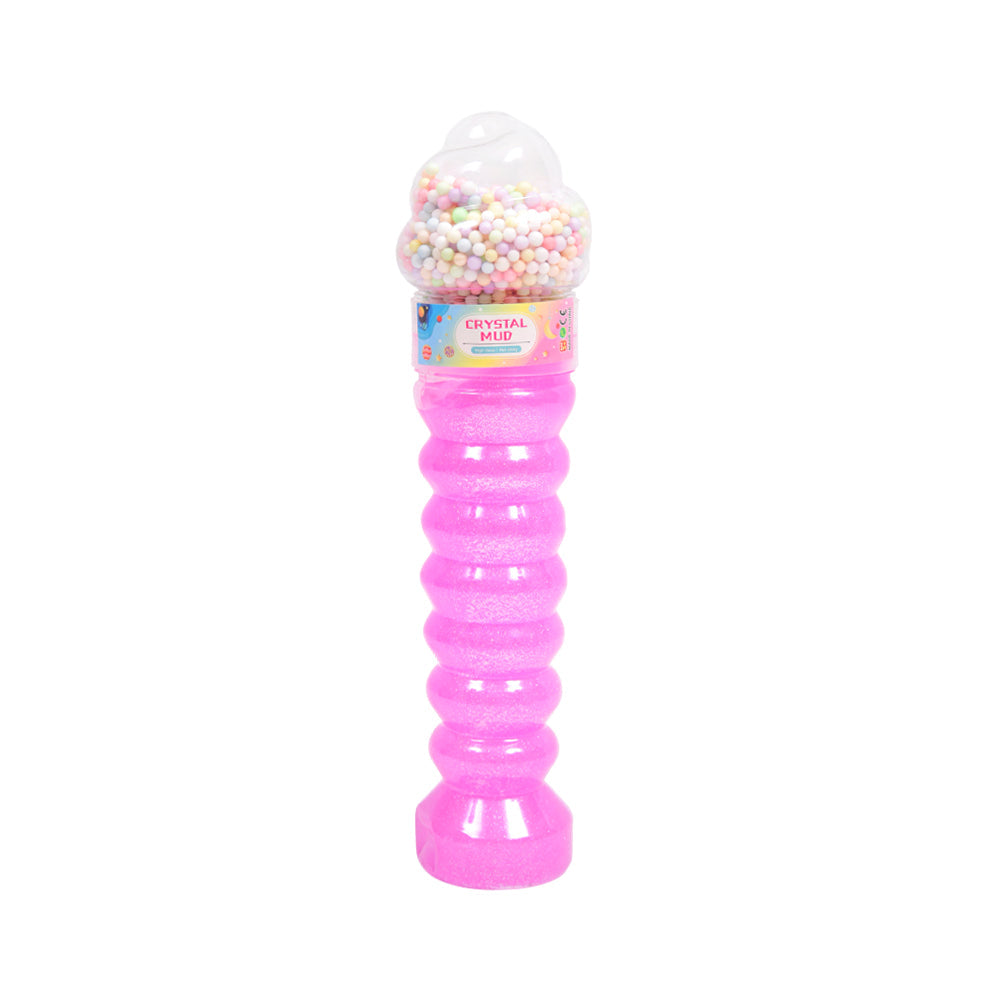 1812-5 CRYSTAL MUD SLIME TRANSPARENT CONE Default Title - MamasJan Toys