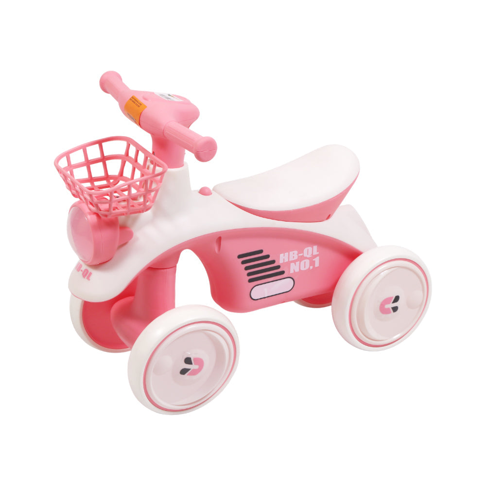 BABY PUSHING ALONG BIKE 4WHEEL IR QL-925 Default Title - MamasJan Toys