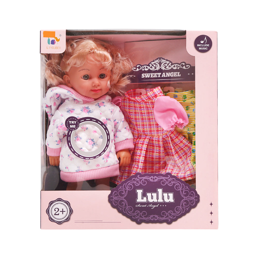 L6223C LULU SWEET ANGEL DOLL W FROCKS IR Default Title - MamasJan Toys