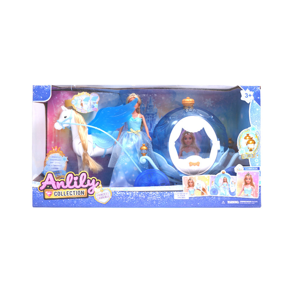 616881 ANLILY DOLL WITH CARRIAGE IR Default Title - MamasJan Toys