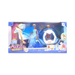 616881 ANLILY DOLL WITH CARRIAGE IR Default Title - MamasJan Toys