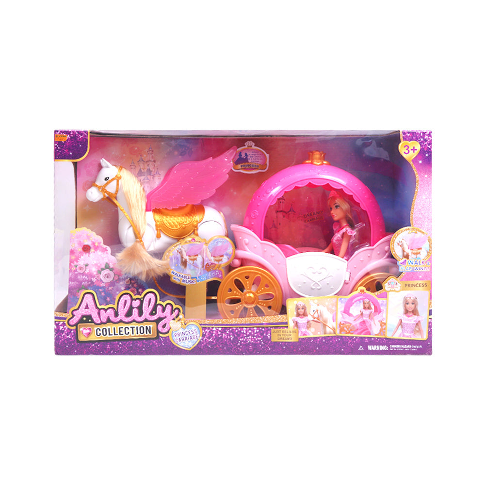 636006 ANLILY DOLL IN CARRIAGE IR Default Title - MamasJan Toys
