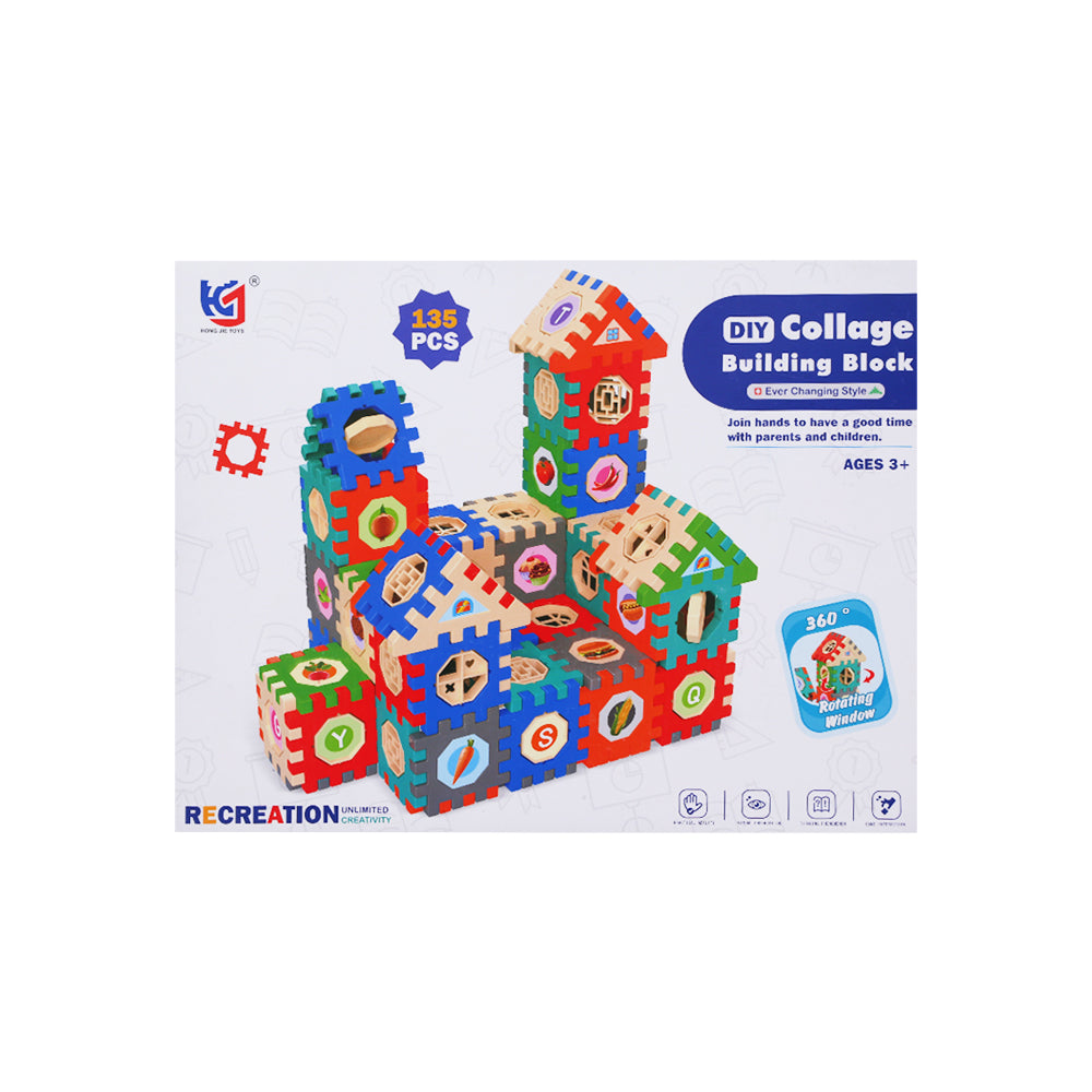 E035 DIY BUILDING BLOCKS 135PCS A.I Default Title - MamasJan Toys